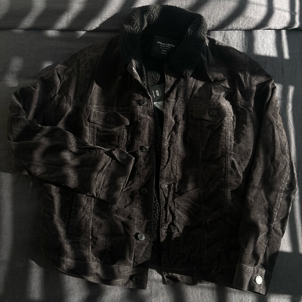 NWT Sunrise Kingdom Denim Corduroy with Sherpa Lining Jacket Men’s Size M